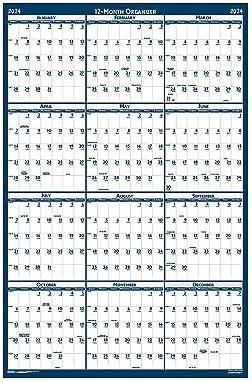Amazon.com: House of Doolittle 2024 Laminated Wall Calendar, Reversible,  Horizontal/Vertical, 24 x 37 Inches, January - December (HOD396-24) :  Office Products