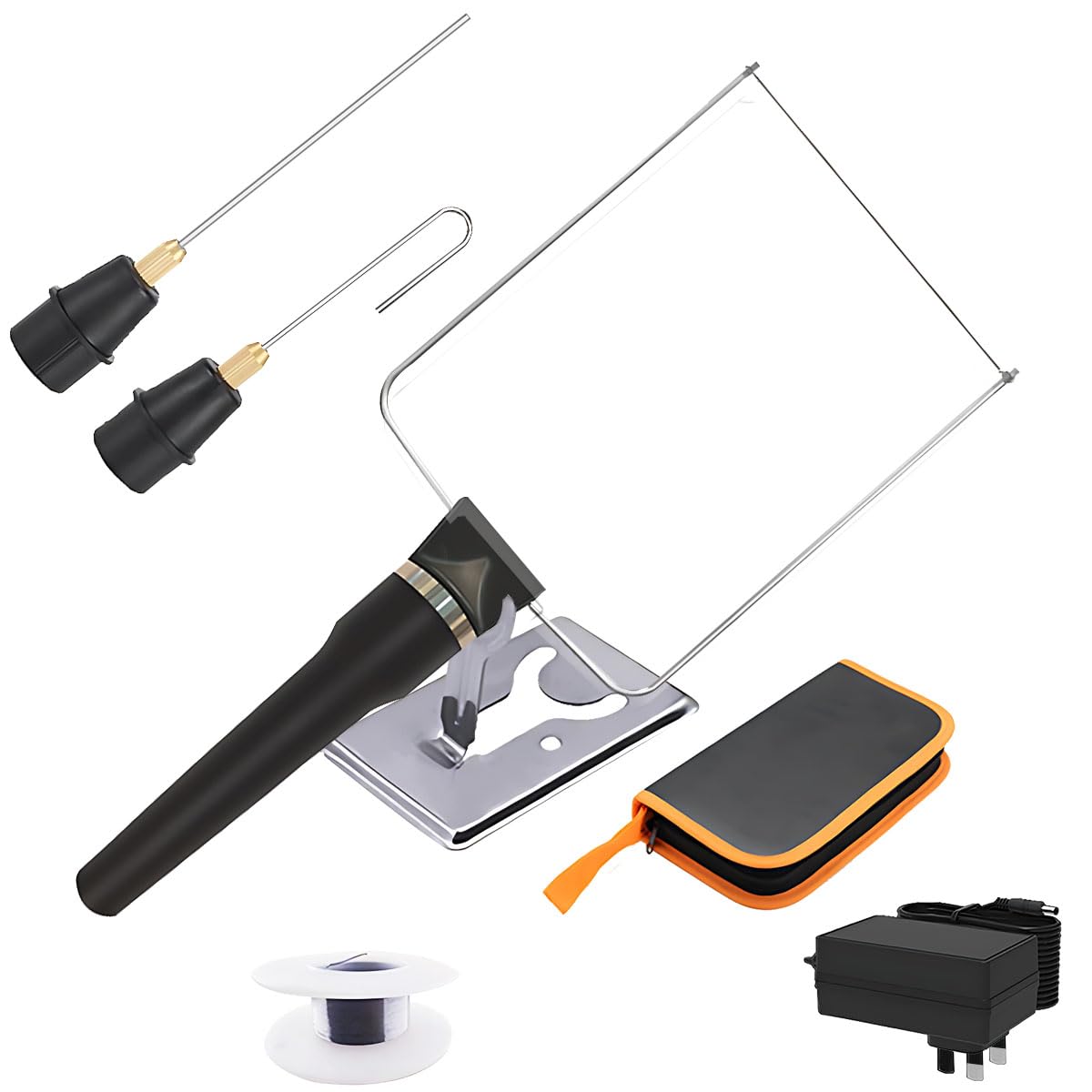 Foam Carving Kit Handheld Electric Foam Polystyrene Cutting Pen 3 in 1 Hot Wire Styrofoam Cutter Tool Heated Styrofoam Cutting Pen With Carrying Case for Engraving Writing Sponge KT Board