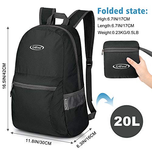 Image of G4Free Lightweight Packable Backpack Travel Hiking Daypack Foldable Backpack for Men Women