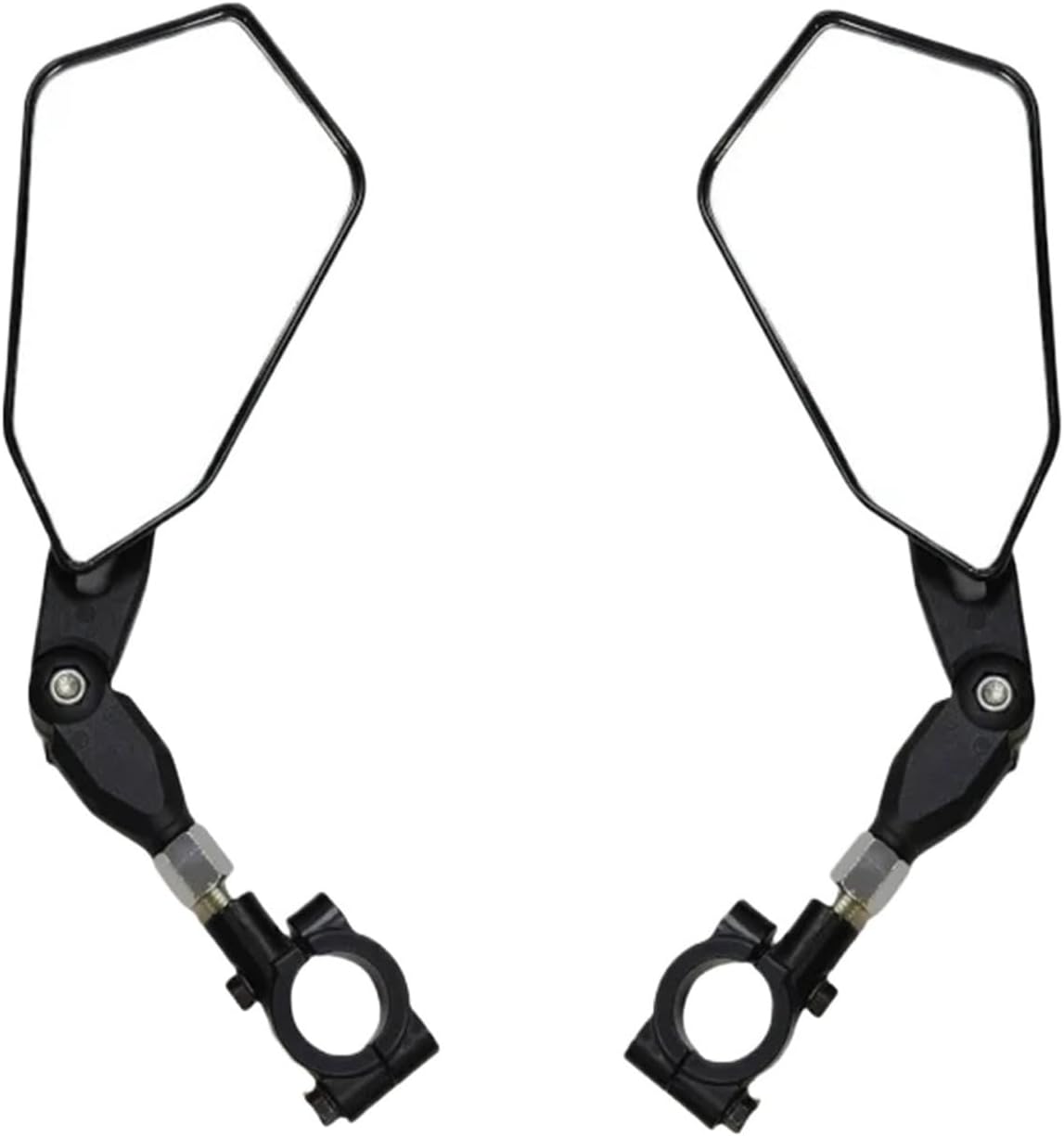 Universal 22mm Handlebar Rearview Mirror, HD Wide Angle 360° Rotating for Bike & Motorcycle