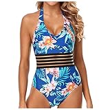 Einteilige Push up bademode Wickel Push Up Bademode Raffung Schwimmanzug Monokini Badeanzüge Badeanzug Damen Bademode Damen Badeanzug Bauchweg V Ausschnitt Blumenmuster Bauchweg Cut Out Bauchkontrolle Rüschen Damen Retro Einteilige Bauchweg Bademode Badeanzug Damen Bauchweg Schwimmanzug Monokini Badeanzüge Einteiliger Badeanzug,für D bis G Tasse Einteilige Bademode Swimsuit Badeanzüge Plus Size Badebekleidung V Ausschnitt Blumenmuster Damen Surf Shirt Bademode
