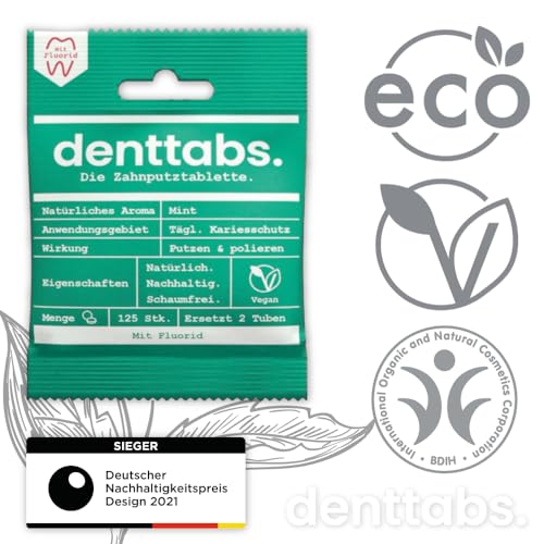 Zahnputztabletten Denttabs als innovative Zahnpflegealternative