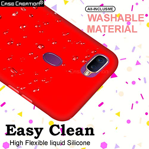 Image of Case Creation Luxurious OG Series for Realme 2 Pro Case Cover,Anti-Dirty Slim Case Frosted Matte Cute Candy TPU Raised Bezel (Splash of Color) Back Cover for Realme 2 Pro -Wine Red