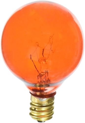 Satco S3836 10 Watt G12.5 Incandescent 120 Volt Candelabra Base Light Bulb, Tran
