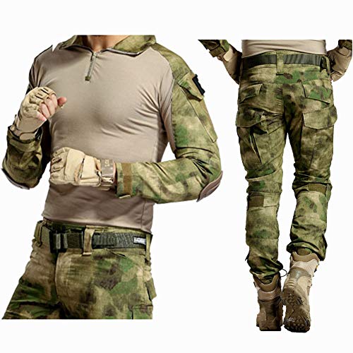 image for Minghe Airsoft Shirts Multicam Pants Survival Tactical Gear for Men Ca