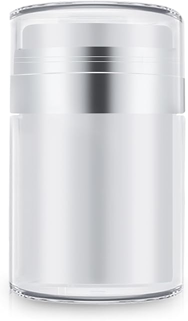 Airless Pump Jar 100ml Refillable Travel Cream Bottle Portable Cosmetic Container Vacuum Jar Pot (XL)