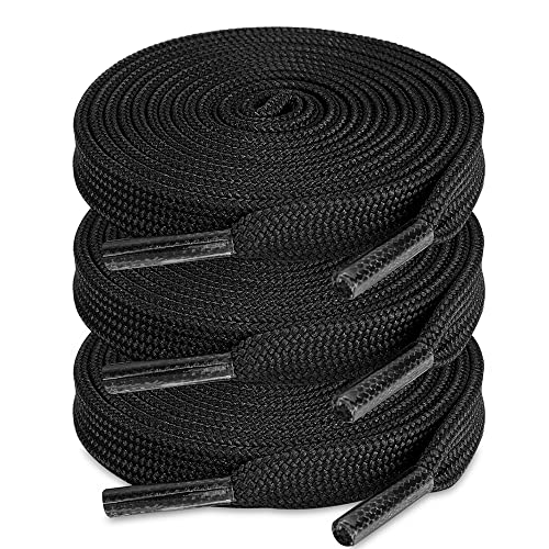 Image of ZHENTOR 3 Pair Flat Shoe Laces for Sneakers, Shoelaces for Sneakers Athletic Running Shoes Boot Strings