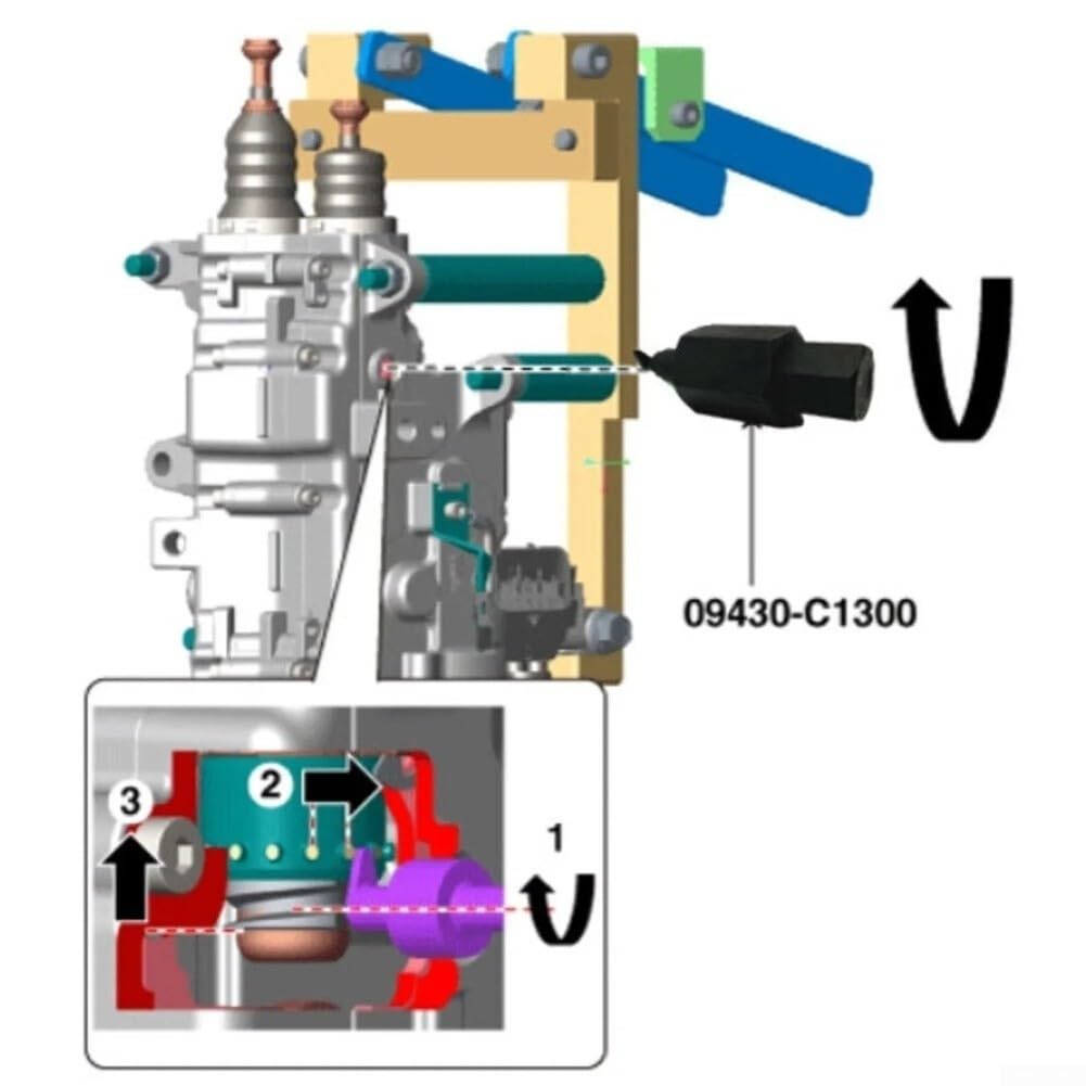 Outil de réglage de l'usure de l'embrayage de la boîte de vitesses pour Hyundai pour Kia 09430-C1300/, construction métallique, installation de rechange