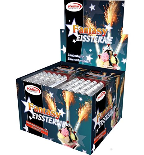 100 Stück Eisfontänen Traumsterne Feuerwerk Keller Cover