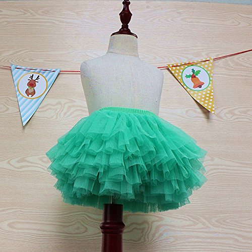 Image of Tutu Skirt for Baby Girl Toddler 6 Layered Tulle Skirts 1-8T