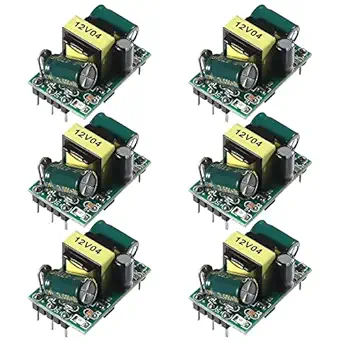 AITIAO 6Pcs AC-DC Precision Buck Power Supply Module 12V 400mA Isolated Switch Power Supply Buck Converter AC 110V 100V-264V to 12V 400mA Isolated Step Down Module