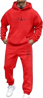 Conjunto de chándal con capucha para hombre, estilo informal, con letras impresas, para uso diario, gimnasio, correr, ropa de calle