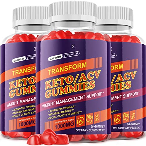 (3 Pack) Transform ACV Gummies Transform Keto ACV Gummies Advanced Transform Keto Plus ACV Gummies (180 Gummies)
