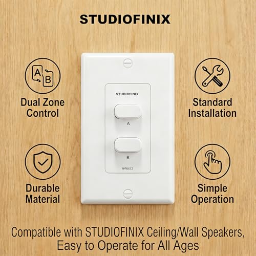 Selector de altavoz de 2 zonas para controlar dos parejas de bafles sin desconectar cables 3