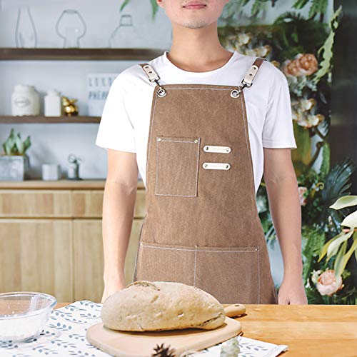 Tablier de cuisine en toile épaisse imperméable taille unique