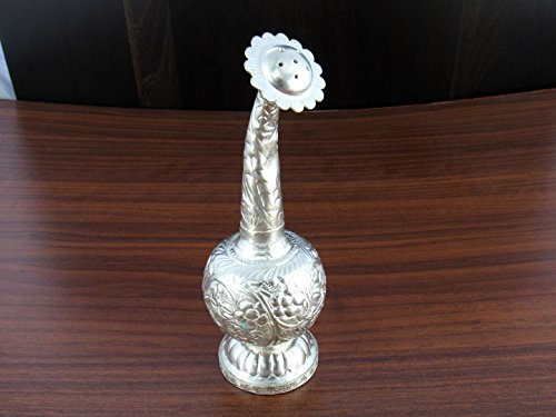 GoldGiftIdeas Silver Plated Attardani, Silver Plated Pooja Items for Home and Gift, Fragrance Holder