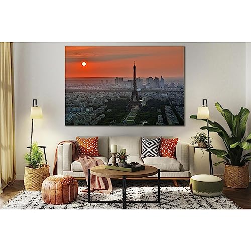 Toile Paris Sunset ZELLART la déco grand format pour salon