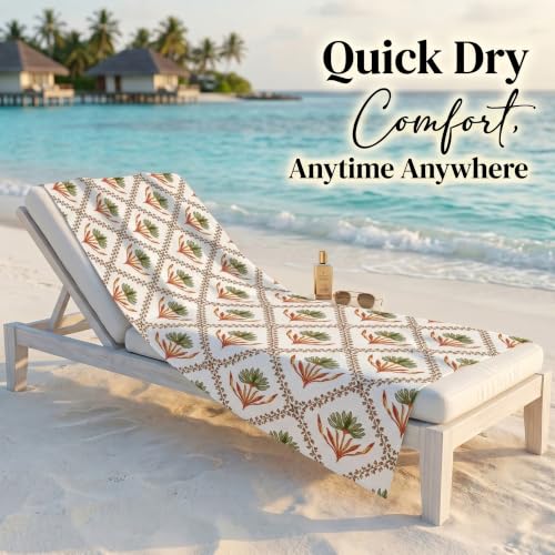Image of Mafatlal Madhuban Soft & Absorbent Cotton Bath Towel (147x76 cm) | 250 GSM | Lightweight, Quick Dry, Floral Design