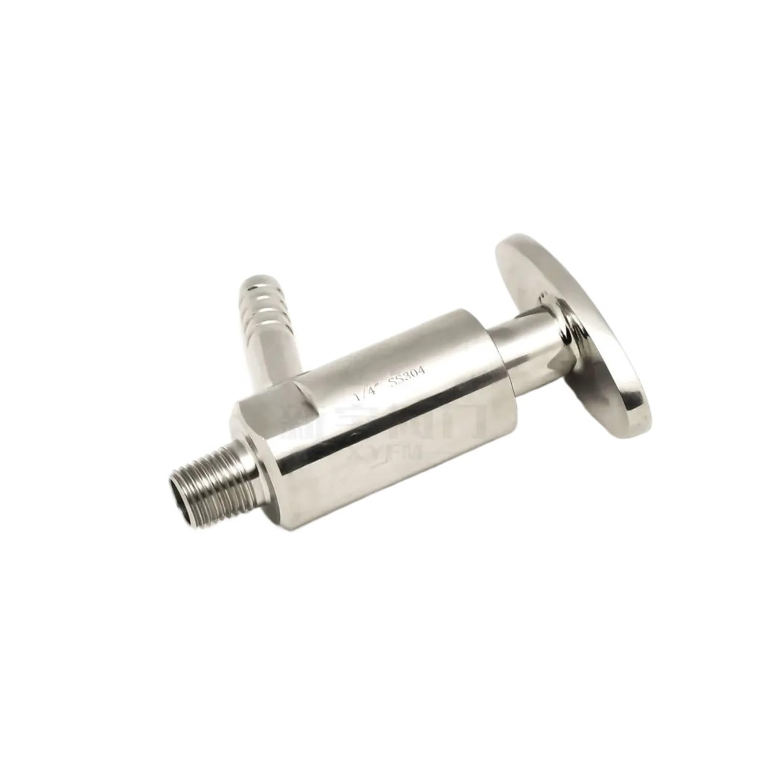 Vanne d'échantillonnage 1/4" en acier inoxydable 304 pour prélèvement de liquide