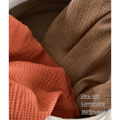 Soft Cotton Bassinet Sheet for Baby - Fits Various Mattress Shapes, 33x16 - Caramel&Brown