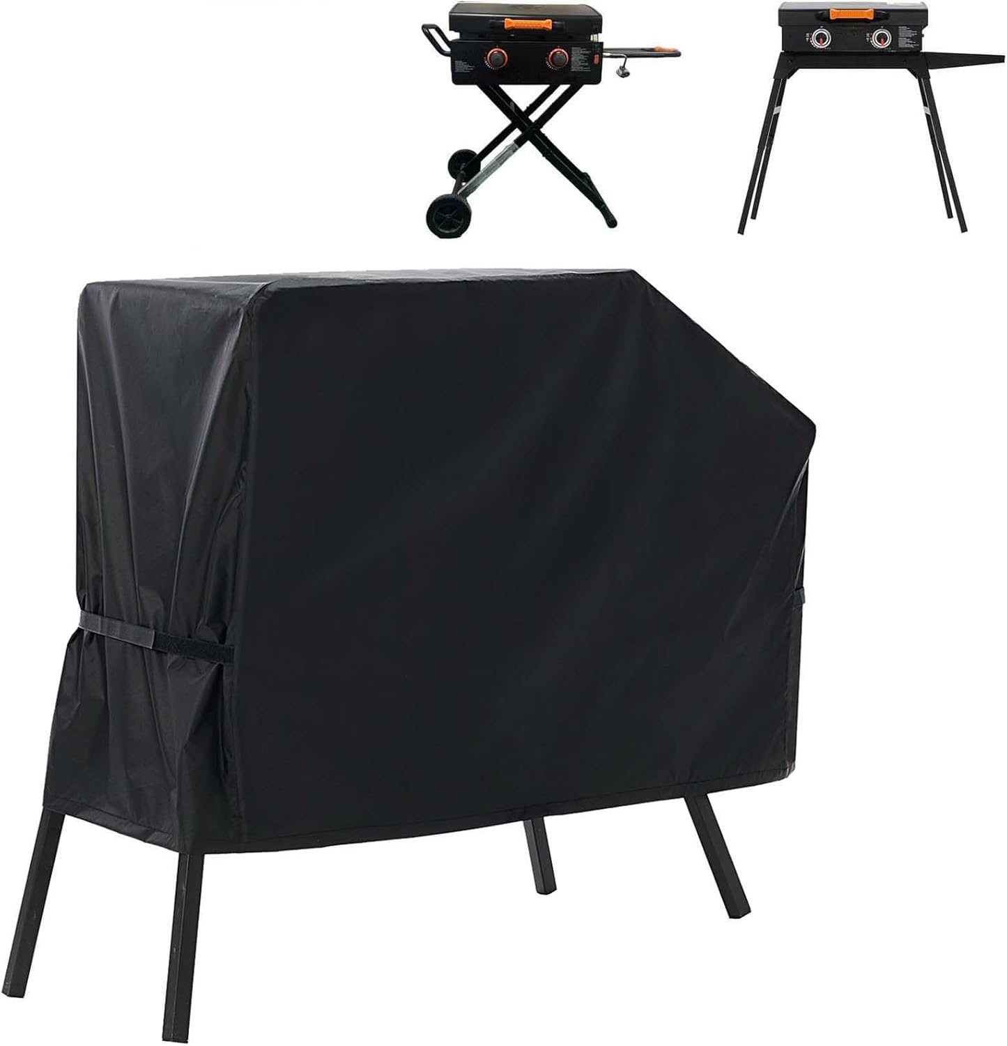 NOELIFE Grill Cover for Blackstone 22 inch Griddle with Hood and Stand, Waterproof Griddle Accessories for Blackstone 17 and 22 inch, Windproof and UV Resistant (Cover only)