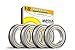 4 Pack - FR168-ZZC (1/4 x 3/8 x 1/8 inch) Flanged Ball Bearing #BWK168F-ZZ