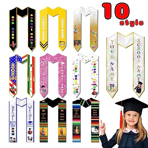 Custom Preschool Graduation Stole,kindergarten Stoles for graduation 2023, Kids Pre Graduate Decorations Sash4