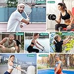Headbands for Women Non Slip - Stylish Sports Hair Bands for Women's Hair - Soft Cotton Cloth Stretchy Headbands for Women for Yoga, Outdoor Exercise Running - Image 4