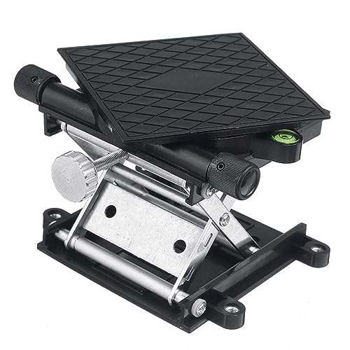 Lab Scissors Jack, Aluminum Laboratory Jack Lift Table Lab Lift Stand Table Automatic Leveling Rotatable Scientific Lifting Platform