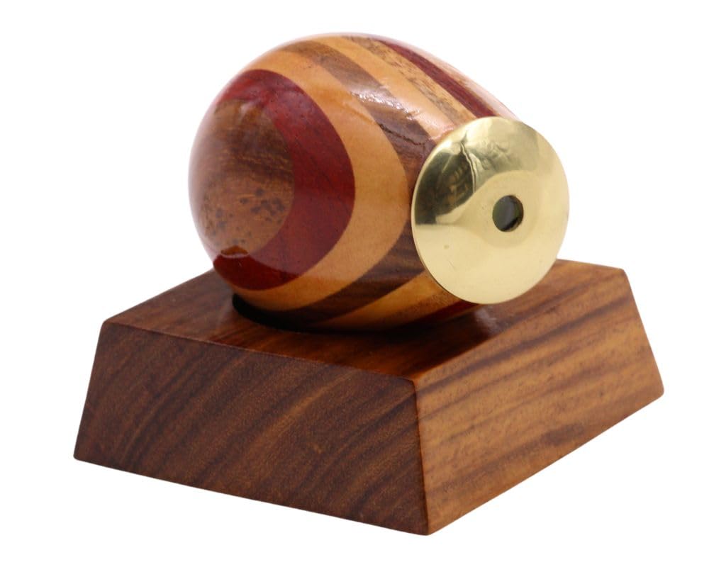 Handmade Brass & Wood Lacquered Coted Kaleidoscope Included Wood Base-A for Special Occasions and Easter, Natural - Image 4