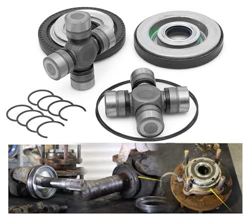 Laweta Front Axle Seal And Greaseable U Joint Kit Compatible With Ford F250 F350 Superduty Single And Dual Rear Wheel 4X4 Trucks 2005-2015 Replaces 2014835 2017426 54983 25-332X Spl55-3X #TOP1