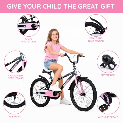 Yventix 20 Inch BMX Style Kids Bike