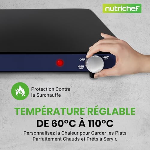 Plaque de cuisson électrique grand format 60-110 °C
