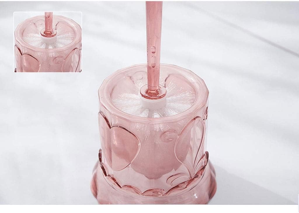 Toilet Brush Holder Toilet Brush and Bracket, Manual Long-Handled Cleaning Tool for Home Bathroom, Round Brush, Strong Cleaning Power,Toilet Brush with Holder