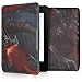 Produktbild kwmobile Amazon Kindle Paperwhite Hülle - Kunstleder eReader Schutzhülle Cover Case für Amazon Kindle Paperwhite (für Modelle bis 2017) - Malerei Drache und Ritter Design Orange Rot Schwarz