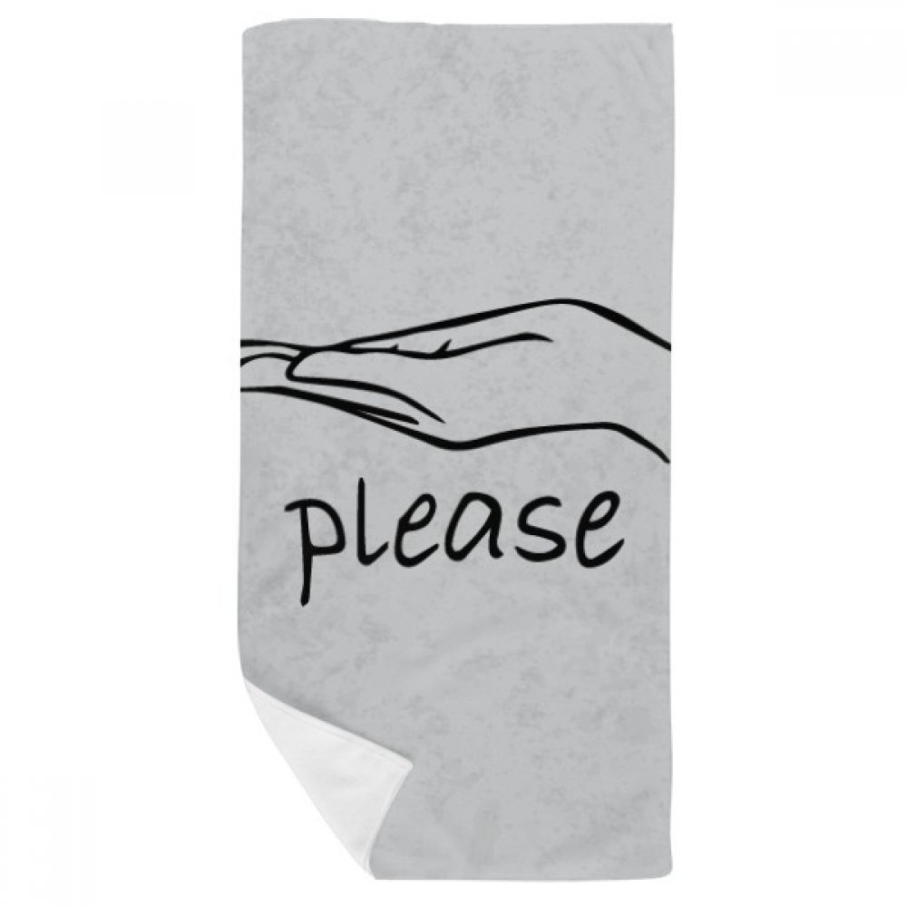 Serviette de bain gant de toilette noir humilité drap de douche multicolore personnalisé 35x70cm