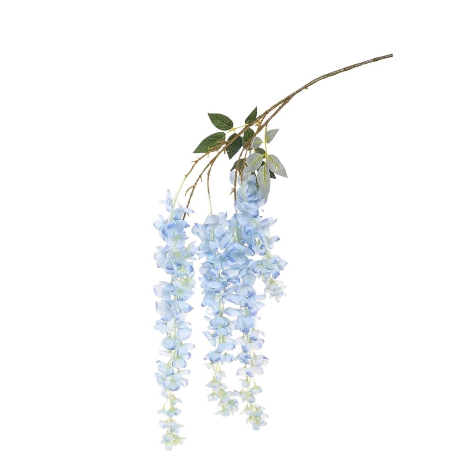 Casetlong 1Pcs 108CM Artificial Flowers Fake Flower For Home Decor Garden Wedding Decoration Outdoor Arrangement Accessories(Light Blue)