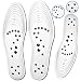 Mindinsole Acupressure Magnetic Massage Insoles for Men/Women, Foot Massager Shoe-pad Foot Therapy Reflexology Pain Relief Shoe Insoles | Unisex, Washable and Cutable (White)