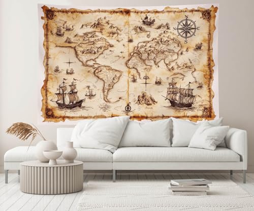 Fondo Fotográfico Mapa Tesoro 9x6ft Vintage Pirata miniatura 4