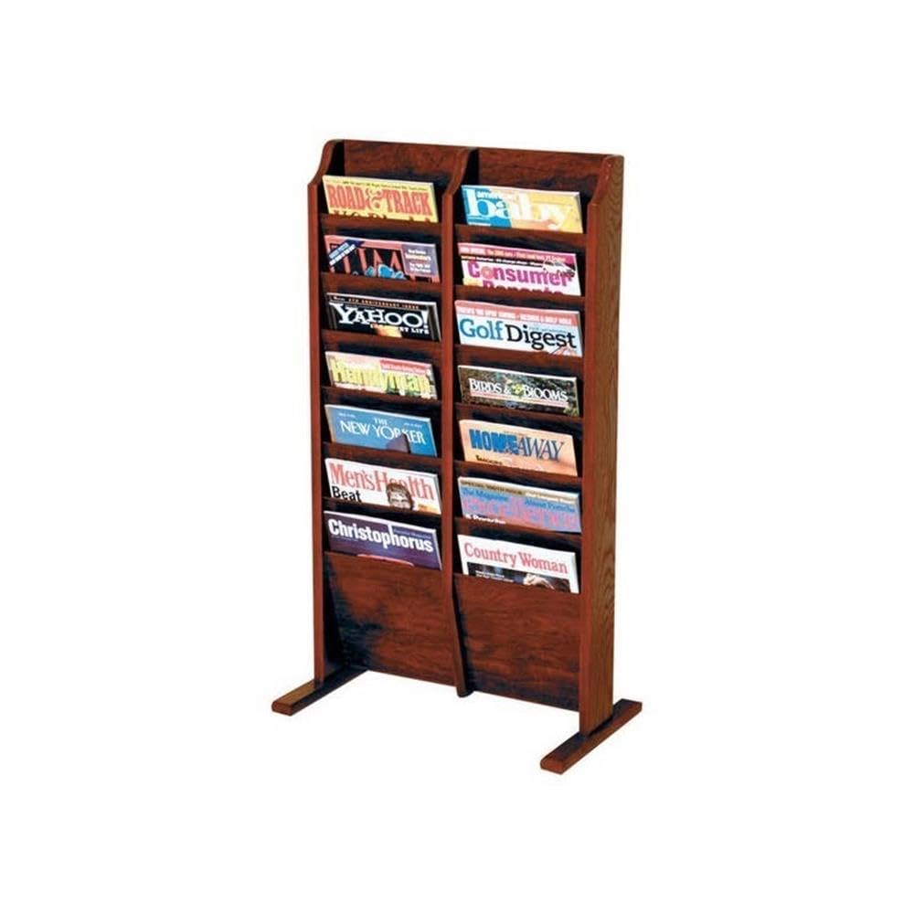 Wooden Mallet 8 Pocket Brochure Display in Mahogany | Canada Wooden Mallet 8 Pocket Brochure Display in Mahogany | Canada