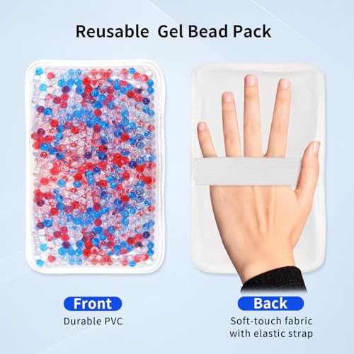 Image of Gel Ice Pack for Injuries Ice Bag with Strap-1 Pack Reusable Hot Cold Pack