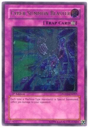 Yu-Gi-Oh! - Cyber Summon Blaster (POTD-EN057) - Poder del Duelista - 1 Edición - Ultimate Rare