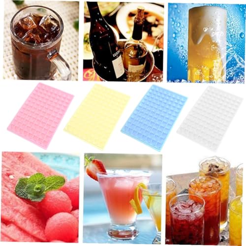 Molde para cubitos de hielo mini de silicona flexible miniatura 4