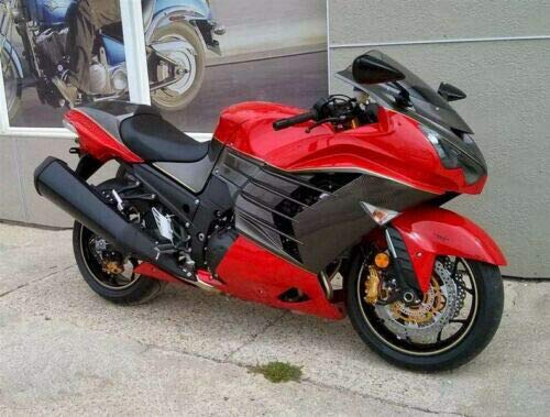 14-15シーズン　ディ・マリア Red w/Silver Grey Fairing Injection for 2012-2015 ZX-14R