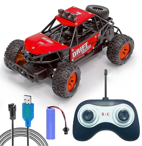 Image of Amitasha 1:18 Scale All-Terrain Monster Truck Remote Control Car Rock Crawler Vehicle Off-Road Climbing Rechargeable Truck for Kids & Adults 360 Rotate Drift Stunt Car Toy