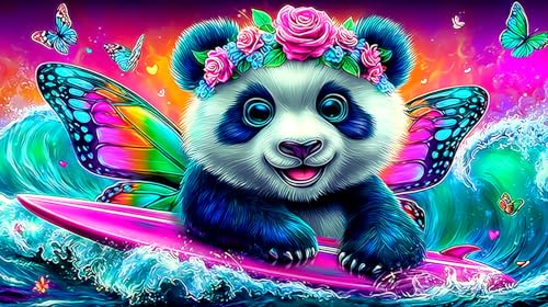Rompecabezas imposible 1000 piezas de oso panda gigante juego educativo de 75x50cm