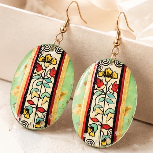 Image of Boho Ethnic Earrings Collection for Women - Colorful Tassel, Hoop, Stud, Drop, Chandelier & Huggie Styles Inspired by Festival Fashion