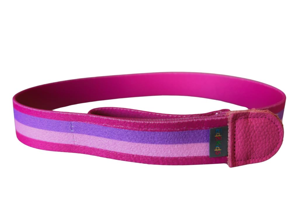 Ed&Kids Kindergürtel ohne Schnalle Streifen pink