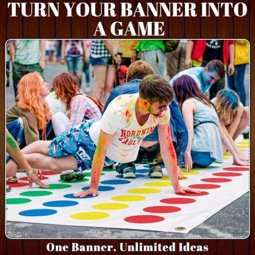 Image of Zonon Large Blank Banners And Signs Polyester Oxford Cloth Sublimation Banner To Decorate With Hanging Rope For Indoor Wall Outdoor Easy to Hang DIY Signs For Business Office(White,5 x 12 Feet)