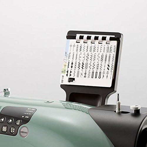 Machine à coudre Toyota Oekaki Renaissance verte à bras libre et 50 programmes - 8